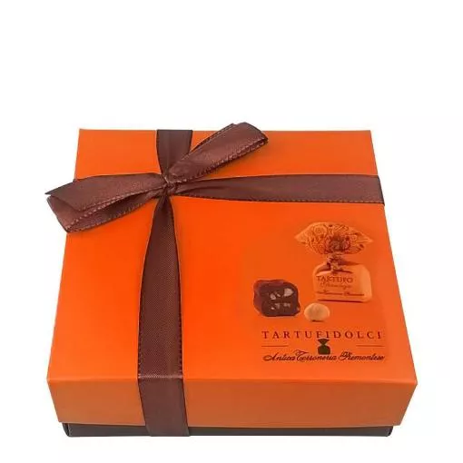 Antica Torroneria Schokoladen-Trüffel Geschenkset Nougat-Haselnuss ~ 1 Geschenkset mit 125 g Tartufi