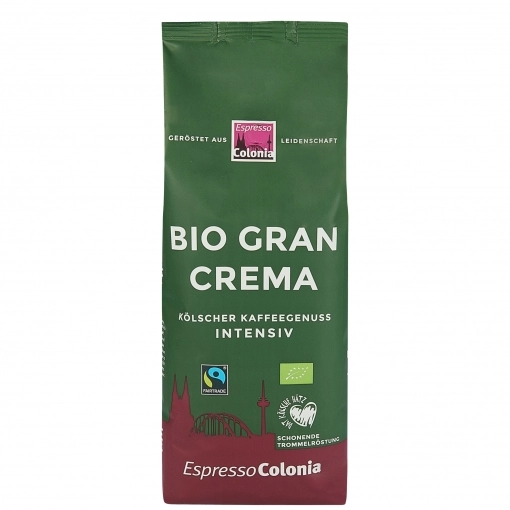 Espresso Colonia - Bio & Fairtrade Gran Crema ganze Bohnen 1kg