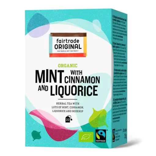 Fairtrade Original - Bio & Fairtrade Minze-Zimt Tee ~ 1 Box a 20 Beutel