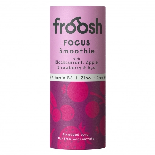 Froosh Focus Functional Smoothie Johannisbeere, Apfel, Erdbeere & Acai ~ 235 ml in der Pappdose