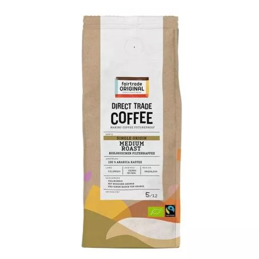Fairtrade Original - Bio & Fairtrade - Direct Trade Coffee - Filter Medium Roast ~ 250g Beutel