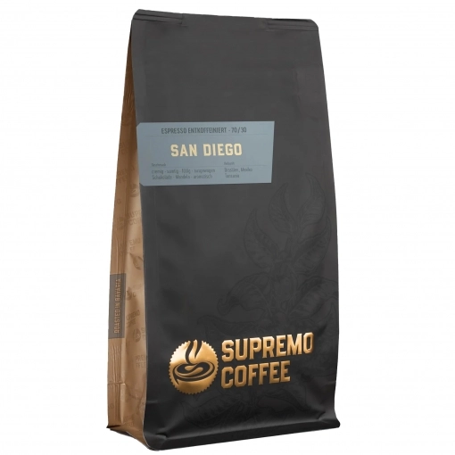 Supremo - entkoffeinierter Espresso San Diego - ganze Bohne ~ 1000g