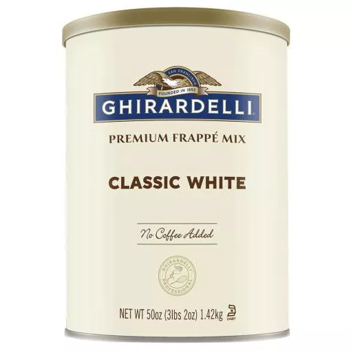 Ghirardelli Frappé Classico White Chocolate ~ 1,42 kg Dose