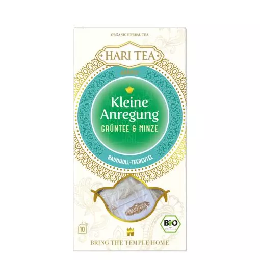 Hari Tea BIO Grüntee & Minze - Kleine Anregung ~ 10 x 2 g in der Box