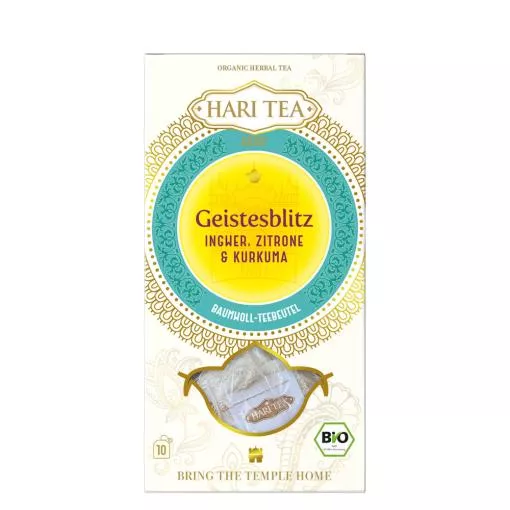 Hari Tea BIO Ingwer, Zitrone & Kurkuma - Geistesblitz ~ 10 x 2 g in der Box