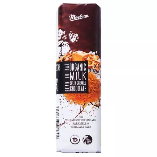 Meybona Bio Schokoriegel Vollmilch Salted Caramel 35% Kakao ~ 35g