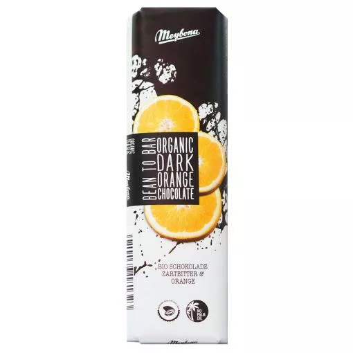 Meybona Bio Schokoriegel Zartbitter Orange 52% Kakao ~ 35g