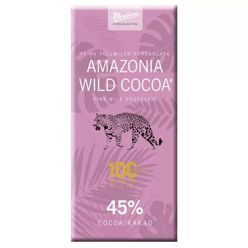 Meybona Ursprungs-Vollmilchschokolade Amazonia wild cocoa 45% ~ 100g