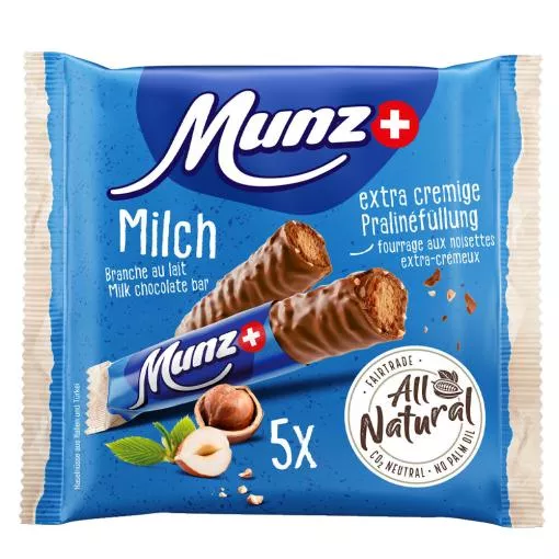 Munz Praliné Prügeli Milch 23g 100% natürlich & fairtrade~ 1 x 5er Pack a 115 g