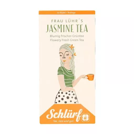 Schlürf Büdel Organic Frau Lührs Jasmine Tea ~ 1 Box a 20 Beutel