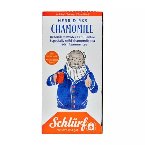 Schlürf Büdel Organic Herr Dirks Chamomile ~ 1 Box a 20 Beutel