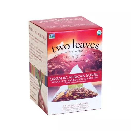 two leaves and a bud African Sunset Rooibos Tee ~ 1 Box a 15 Beutel