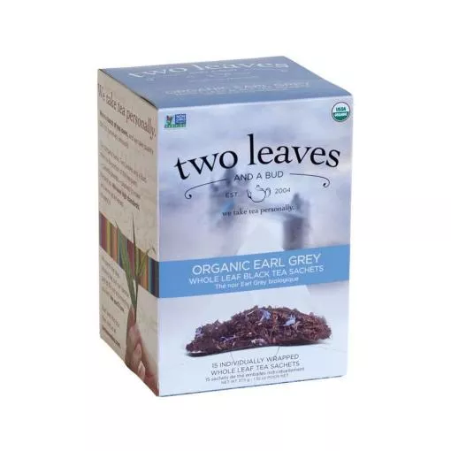two leaves and a bud Earl Grey Schwarzer Tee ~ 1 Box a 15 Beutel
