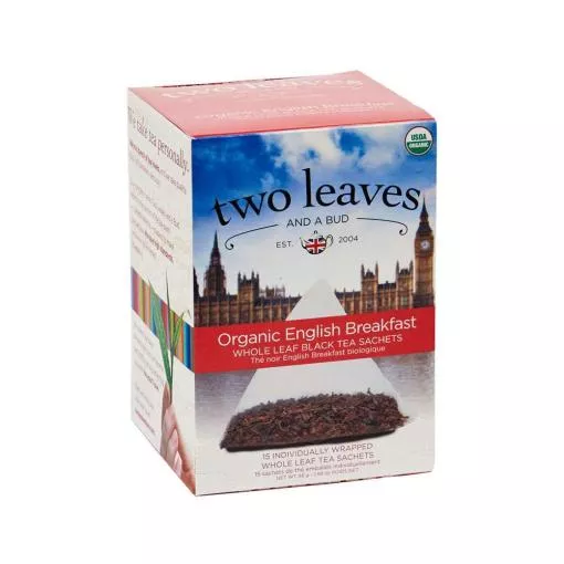 two leaves and a bud English Breakfast Schwarzer Tee ~ 1 Box a 15 Beutel